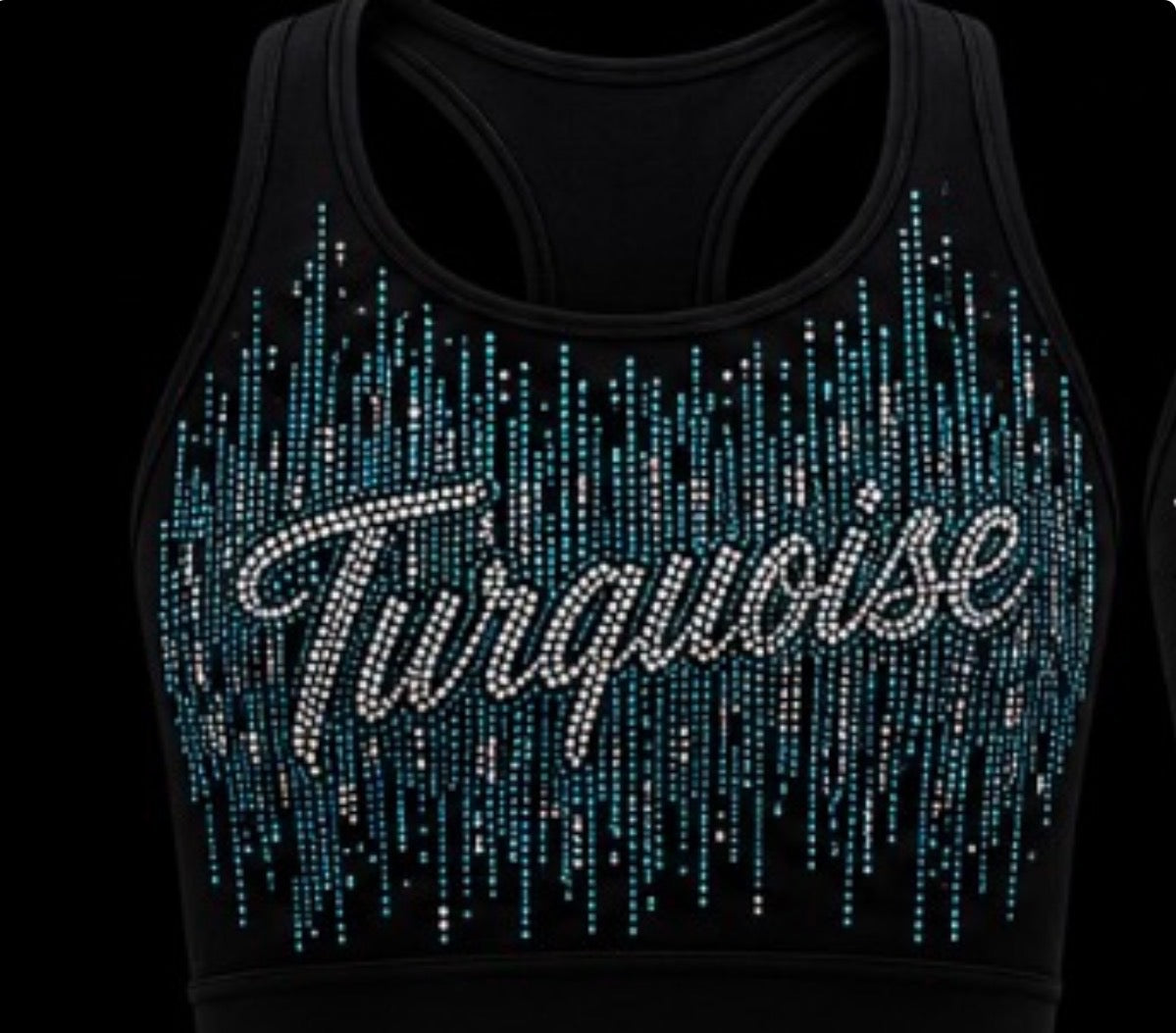Turquoise Sports Bra