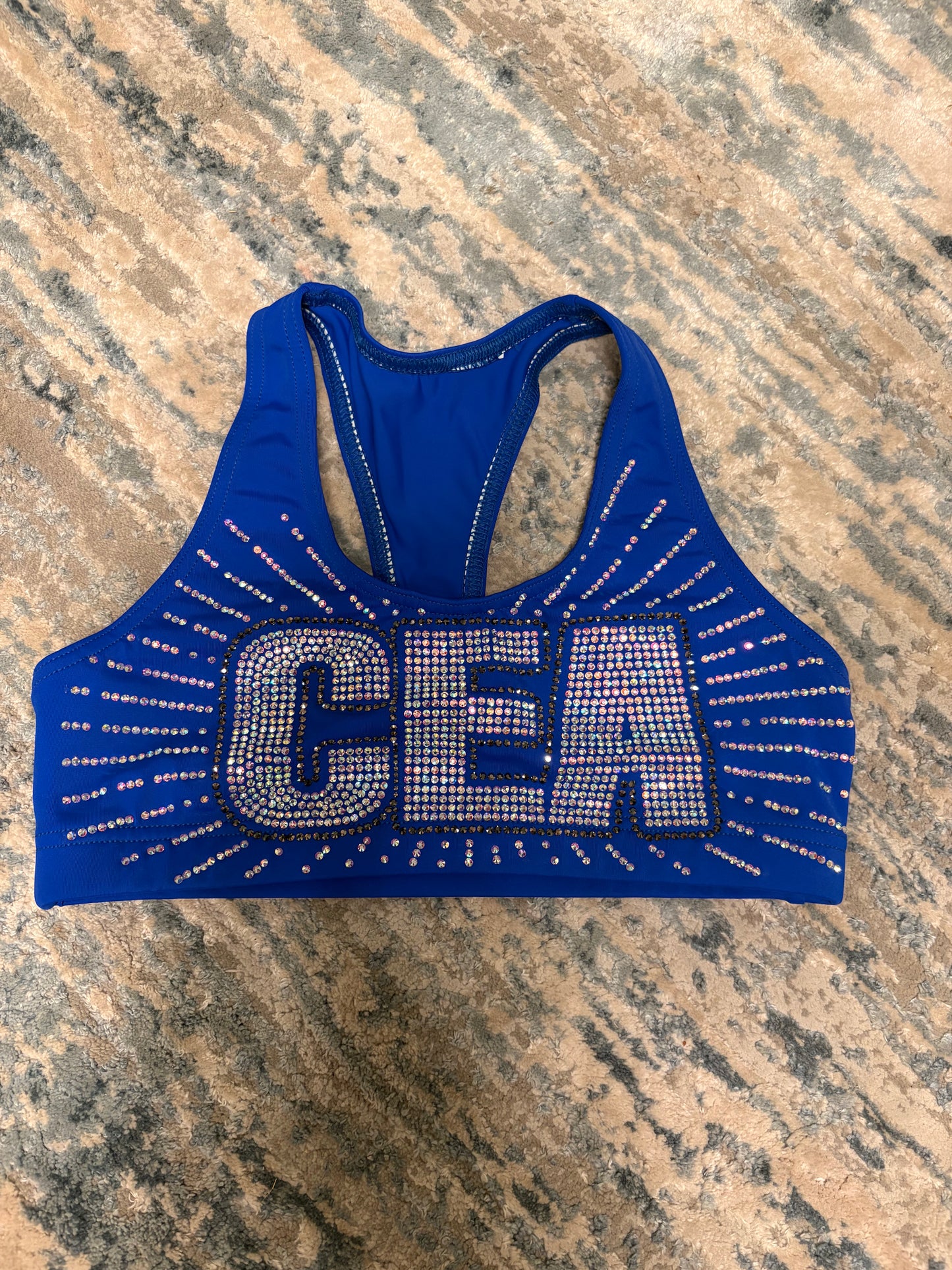 BLUE CEA BLING Sports Top