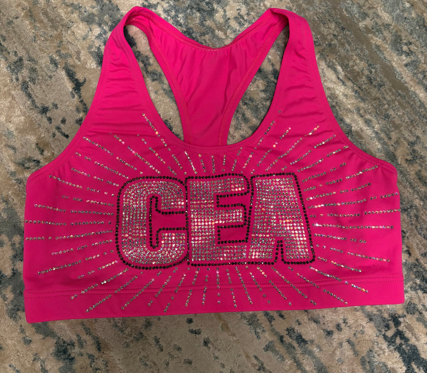 PINK CEA BLING Sports Top