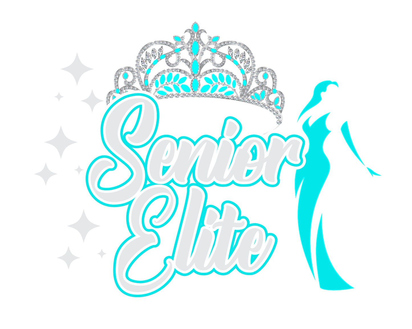 Senior Elite WHITE Sweatshirt Raleigh Rhinestones