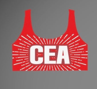 RED BLINGED CEA Sports Top