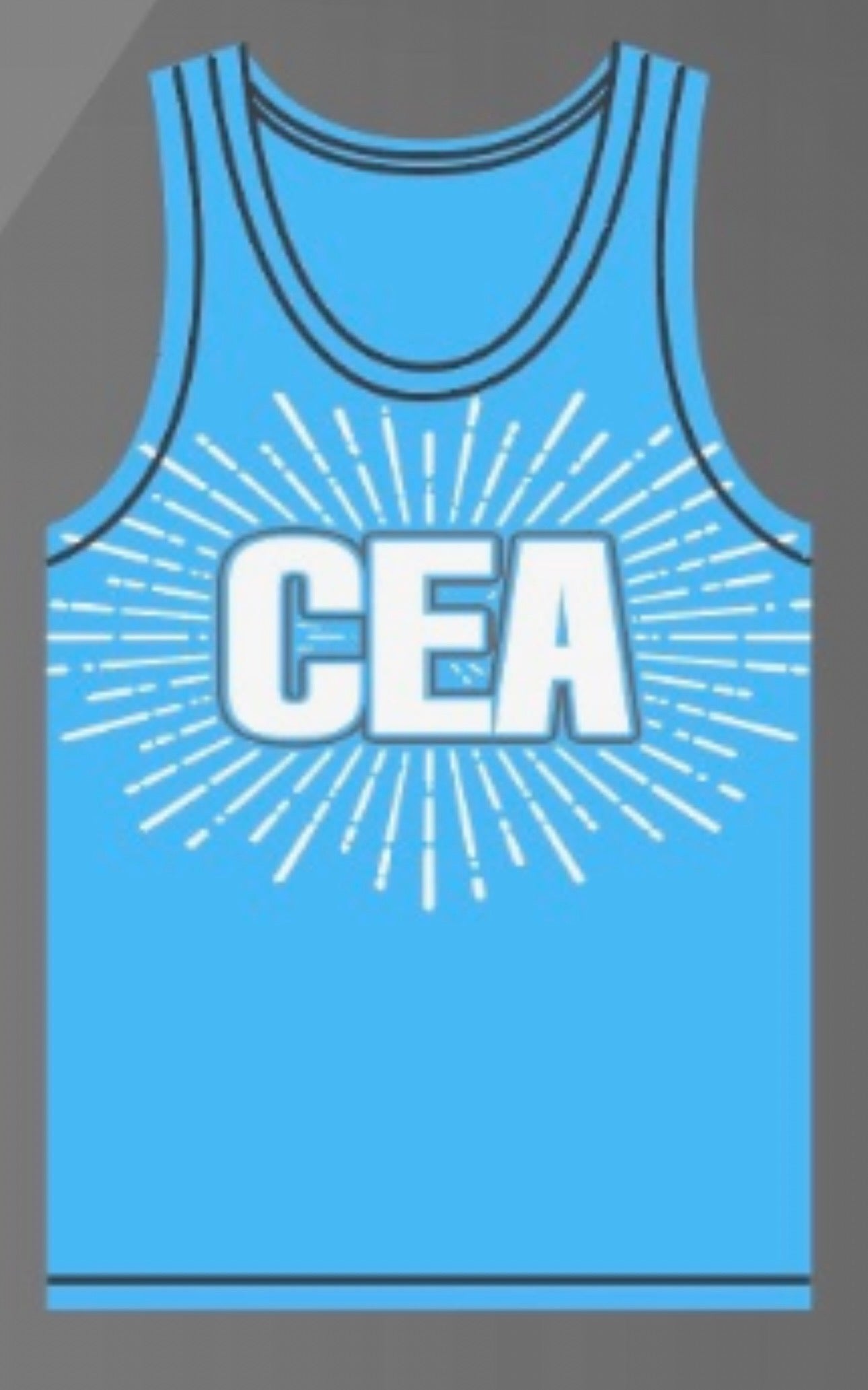 LIGHT BLUE TANK TOP CEA BLINGED