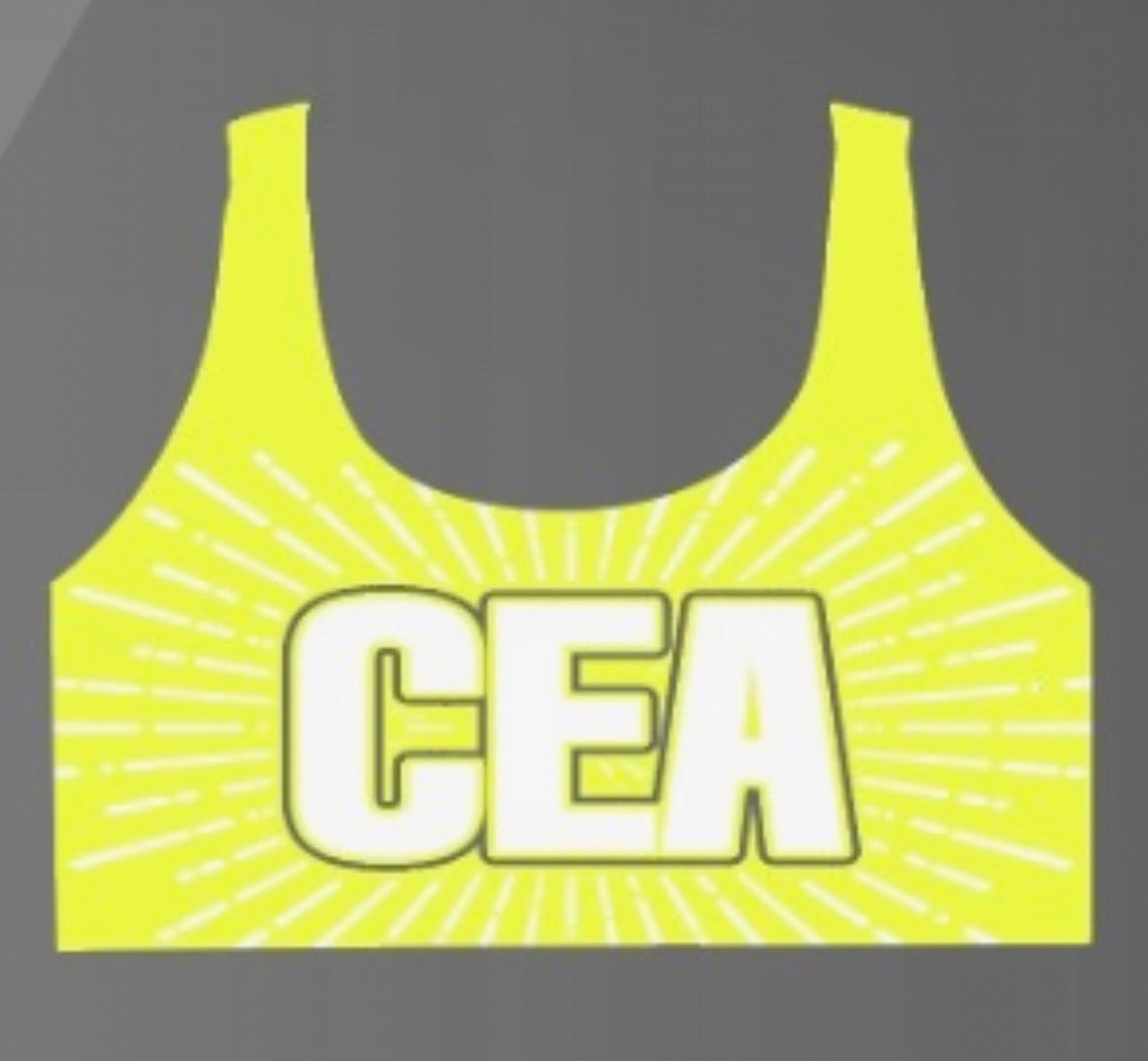 YELLOW CEA BLING Sports Top