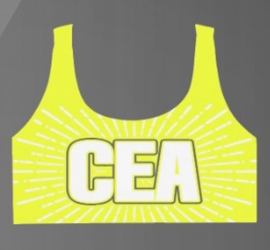 YELLOW CEA BLING Sports Top
