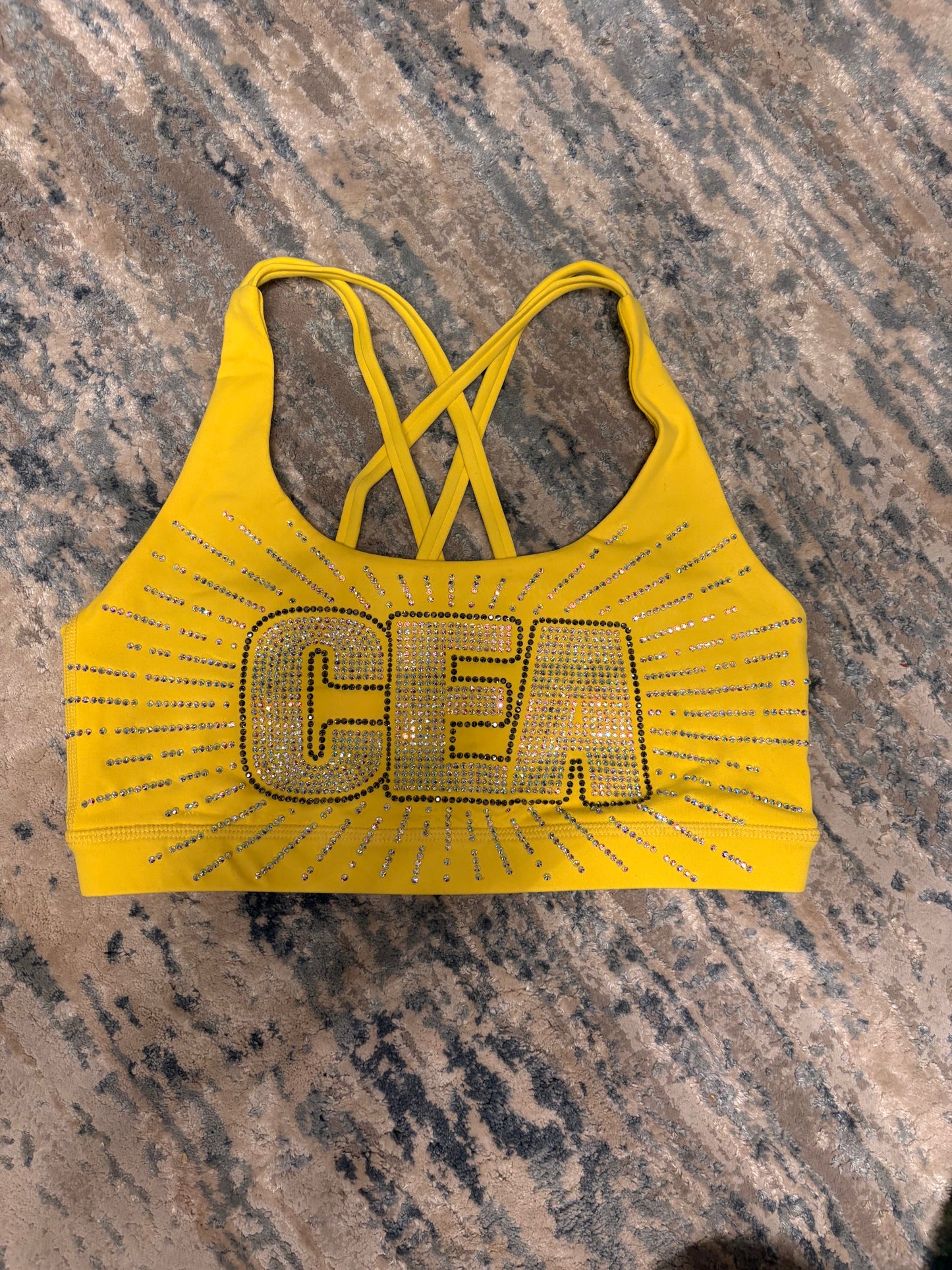 YELLOW CEA BLING Sports Top