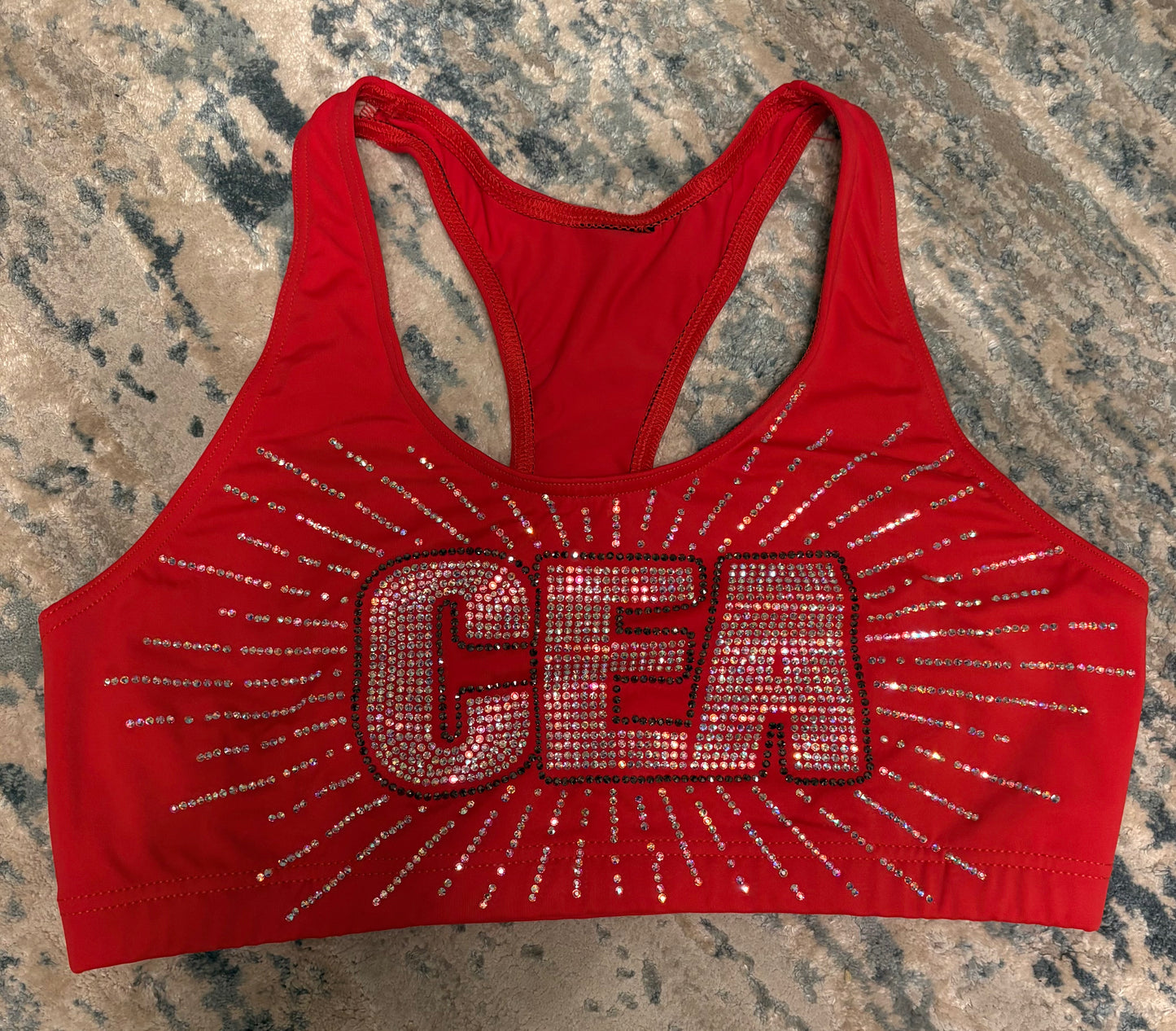 RED BLINGED CEA Sports Top